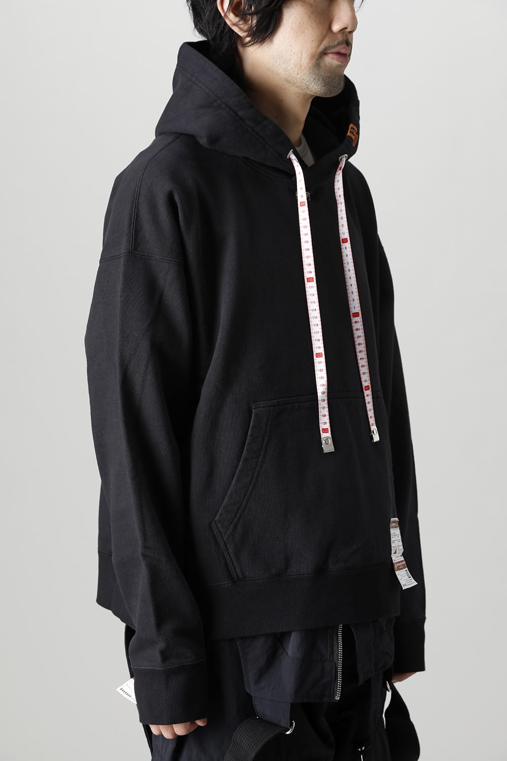 MmY embroideried hoodie Black