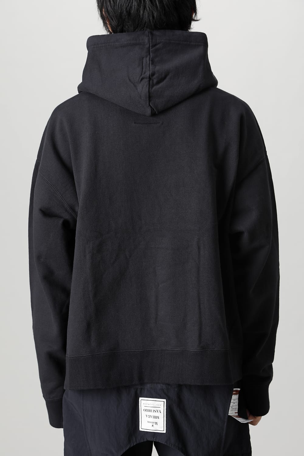 MmY embroideried hoodie Black