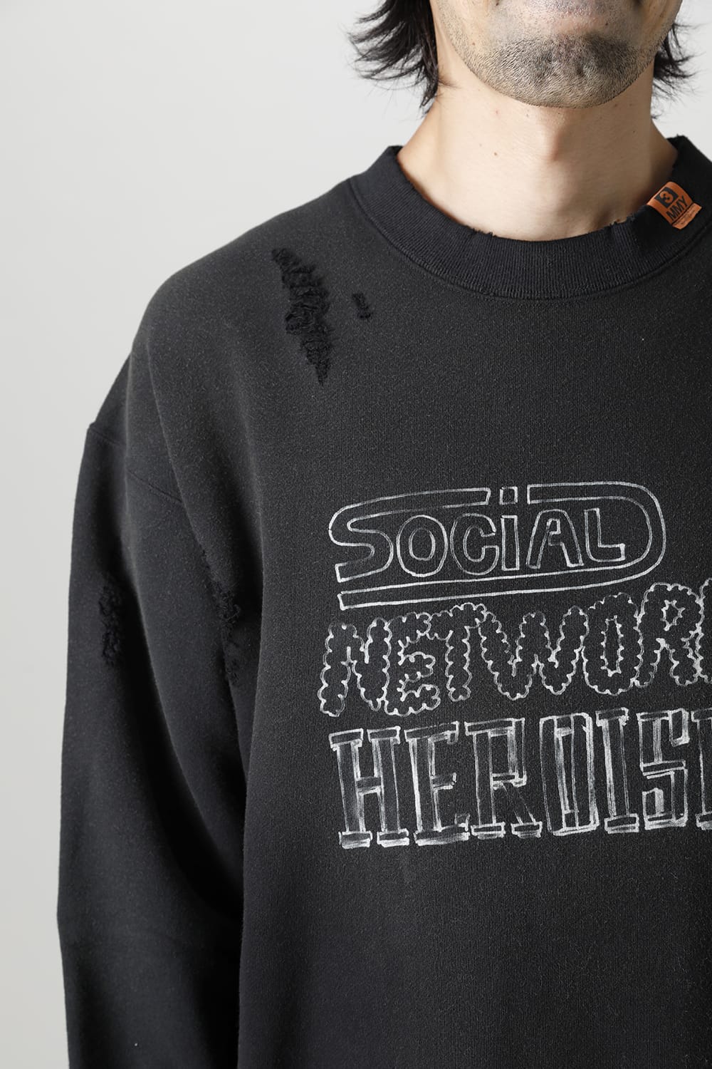 Shirt combined pullover Black