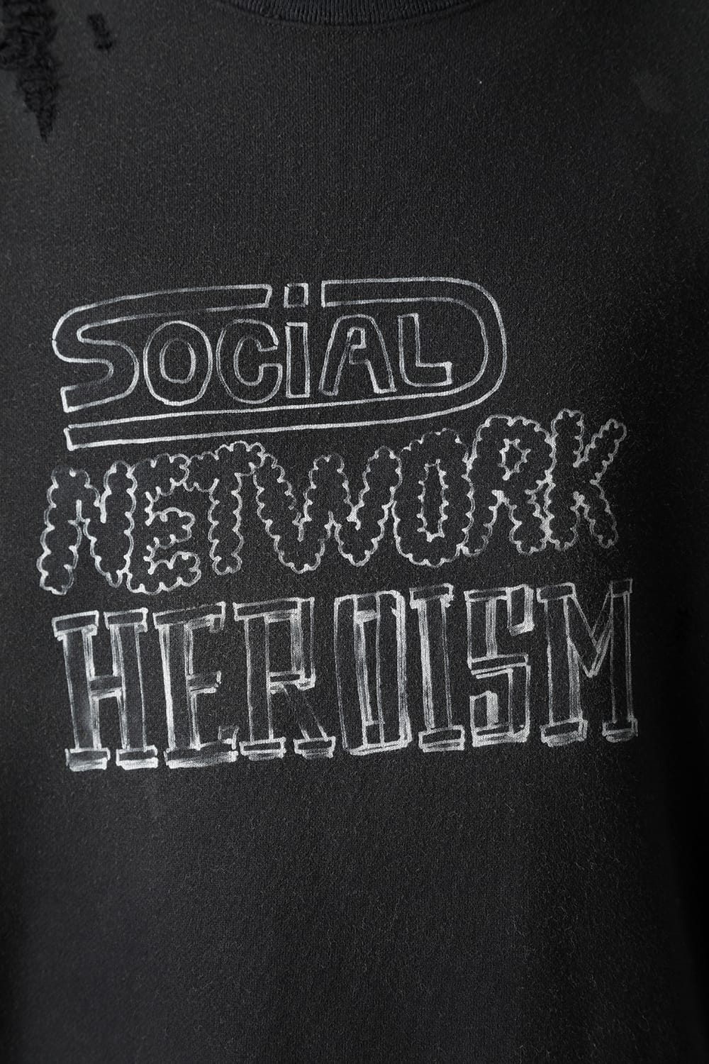 Shirt combined pullover Black