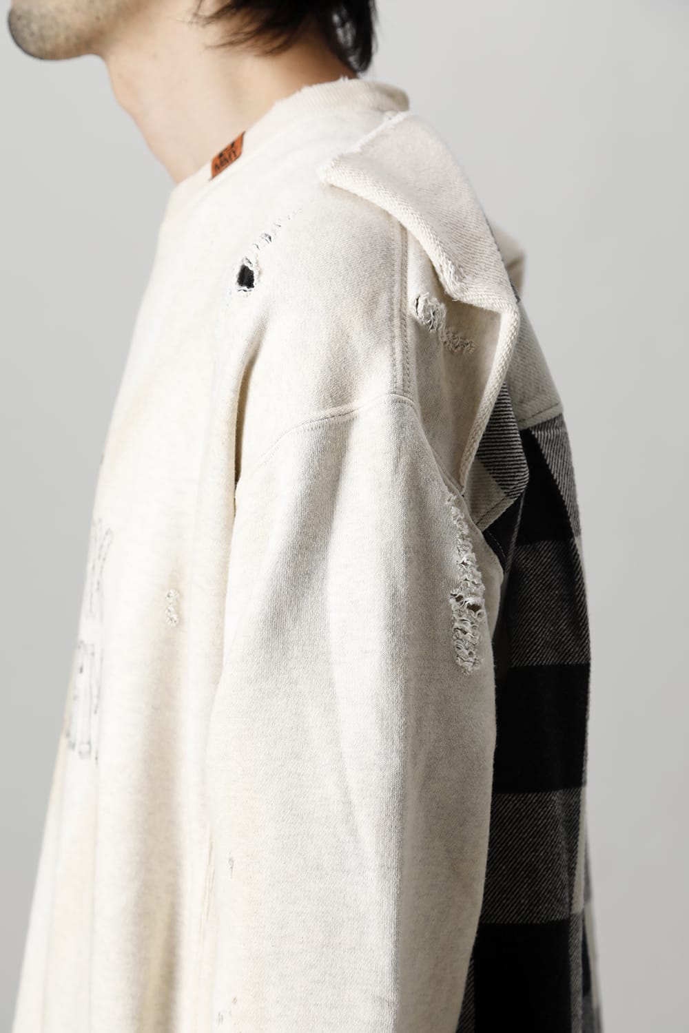 Shirt combined pullover White