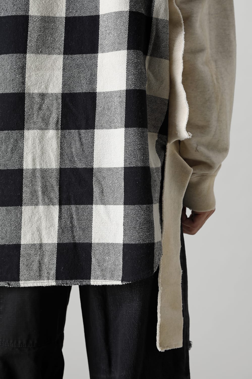 Shirt combined pullover White