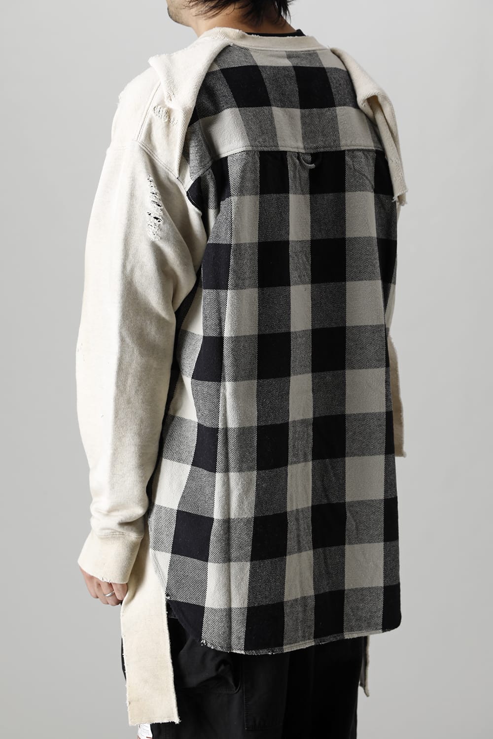 Shirt combined pullover White