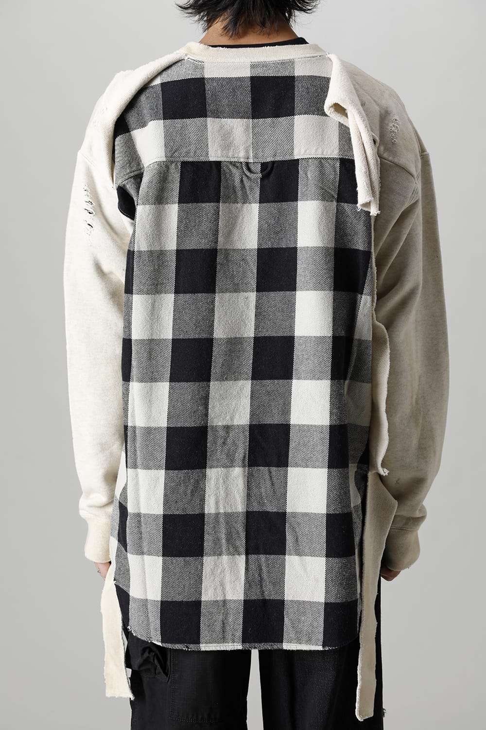 Shirt combined pullover White