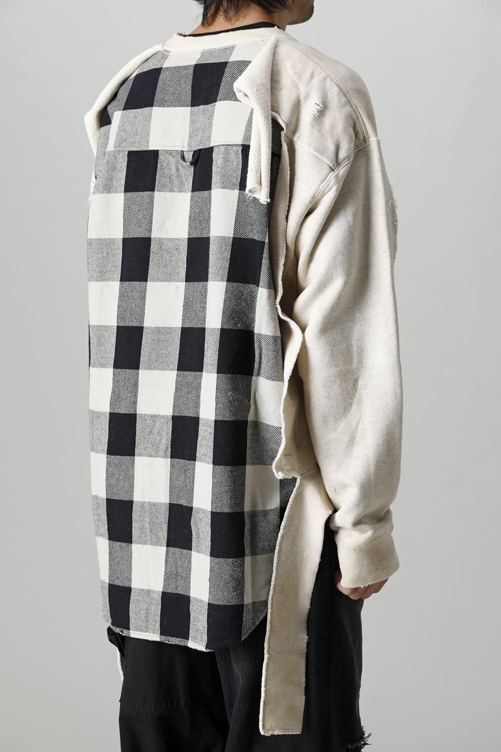 Shirt combined pullover White