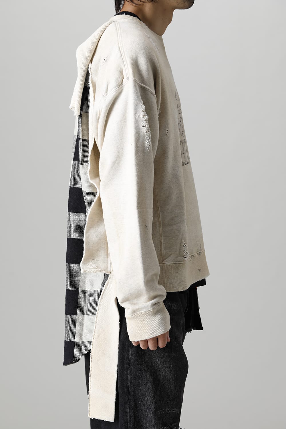 Shirt combined pullover White