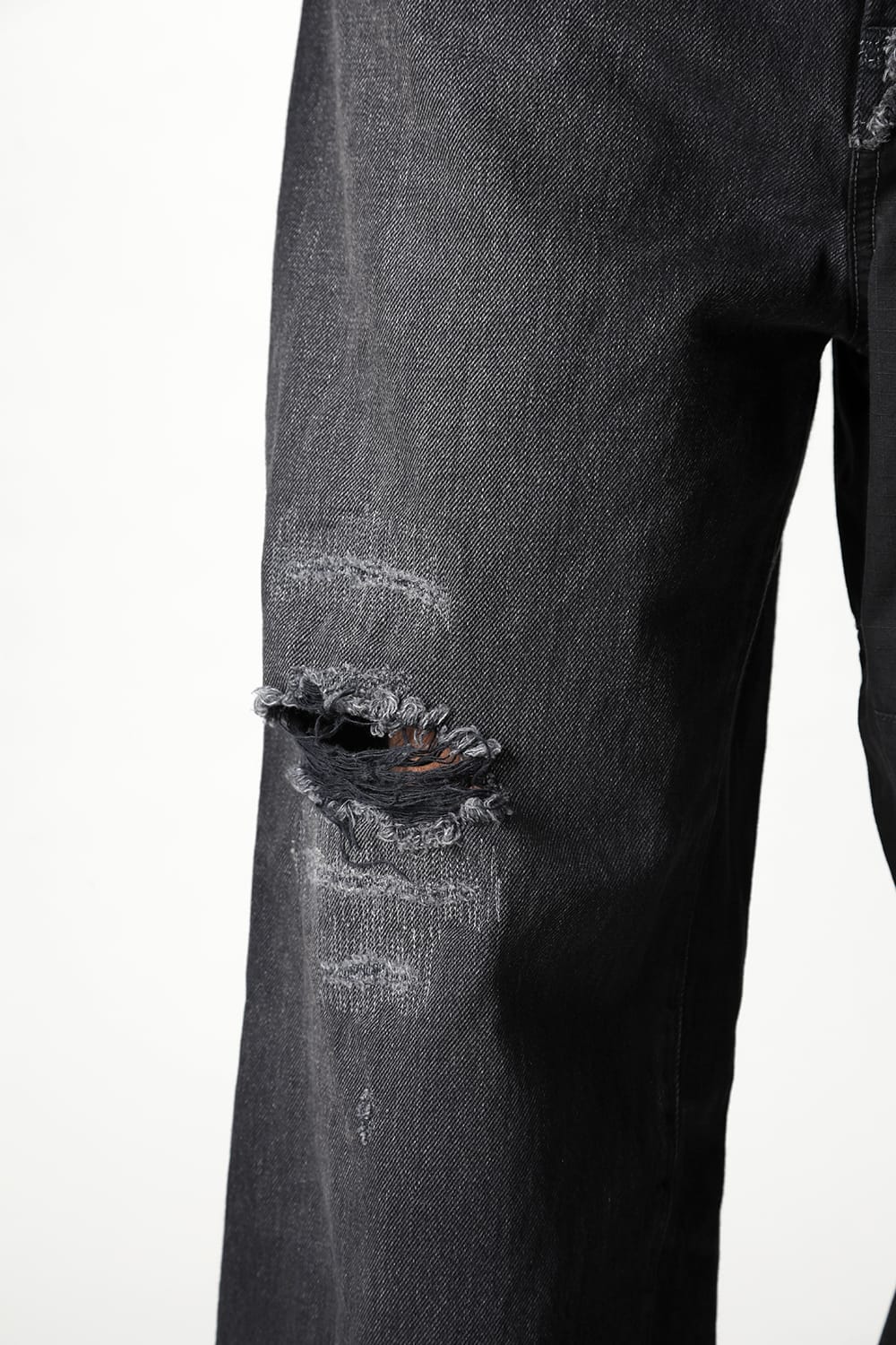 Denim × Military Combined Pants