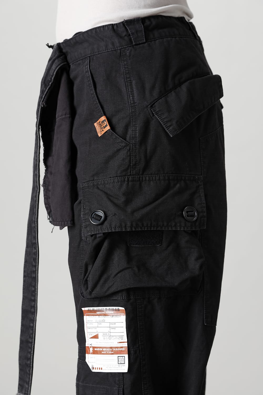 Denim × Military Combined Pants