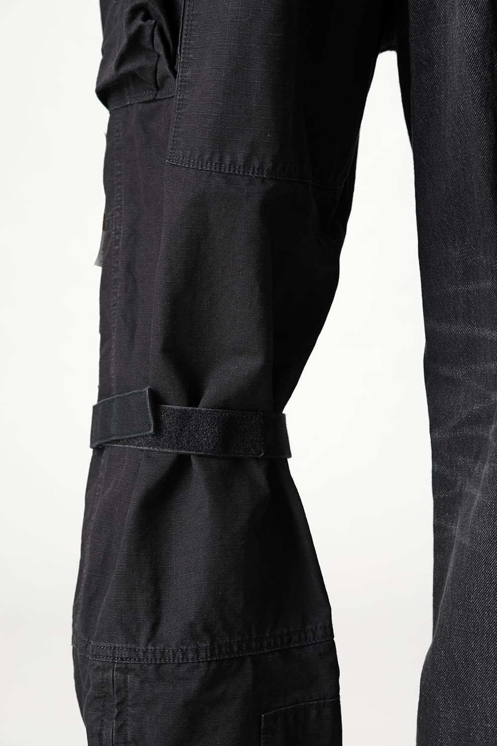 Denim × Military Combined Pants