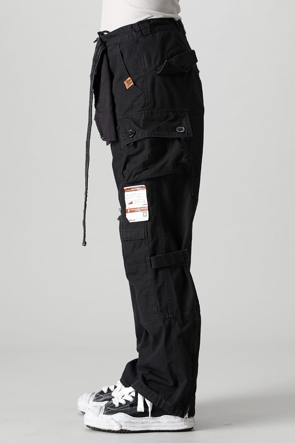 Denim × Military Combined Pants