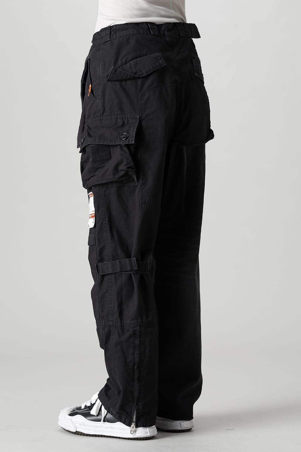 Denim × Military Combined Pants