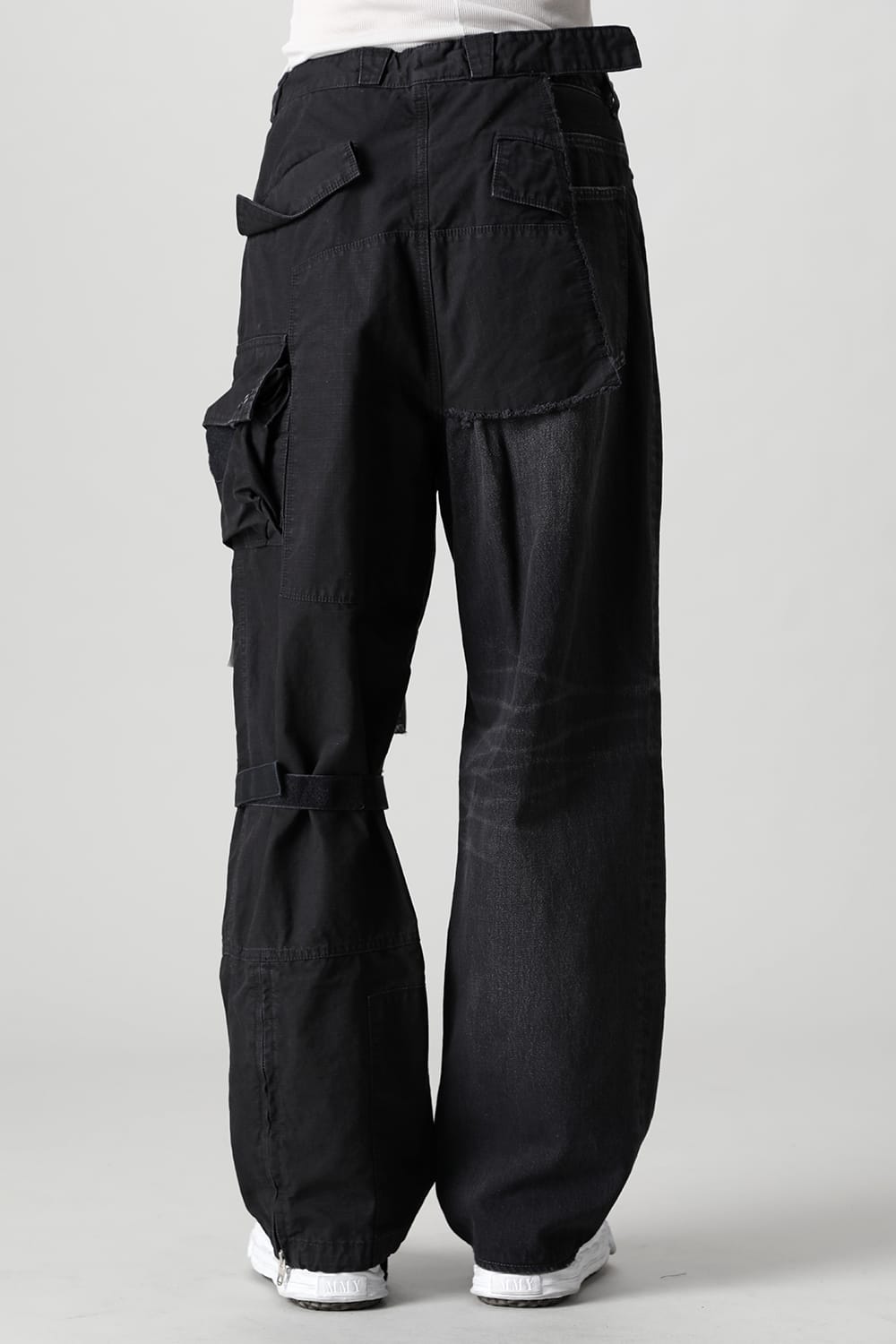 Denim × Military Combined Pants