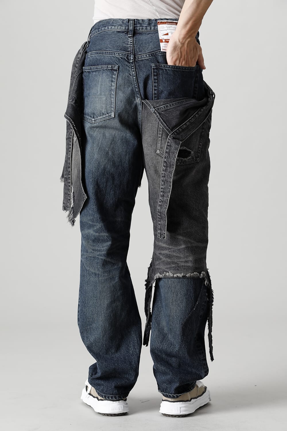 Broken Layered Denim Pants