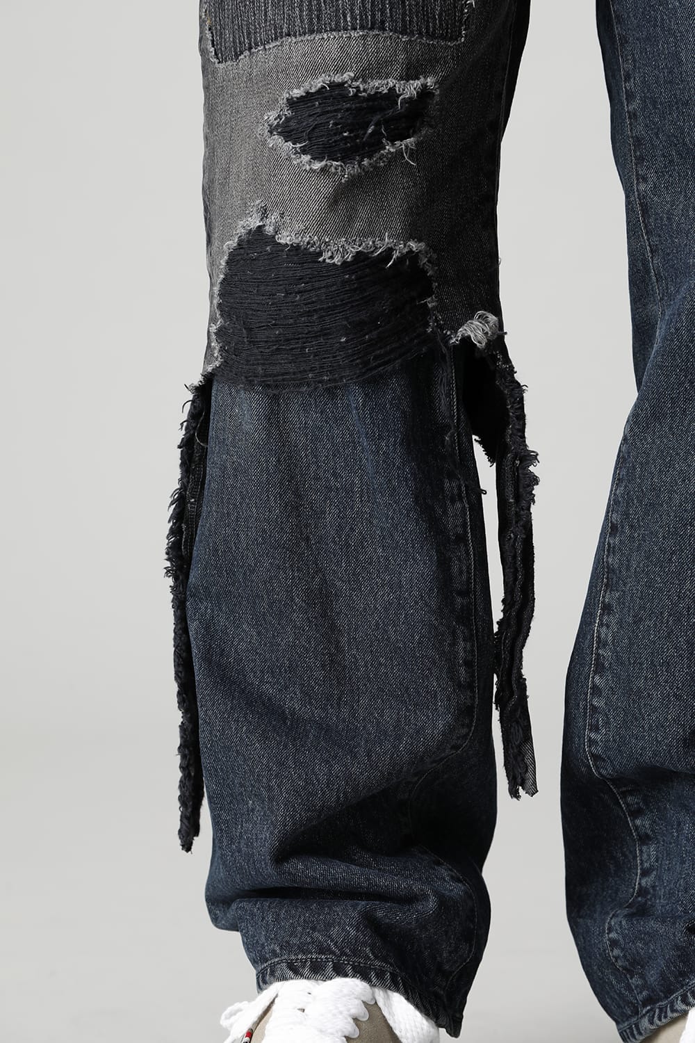 Broken Layered Denim Pants