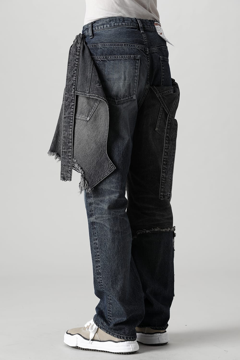 Broken Layered Denim Pants