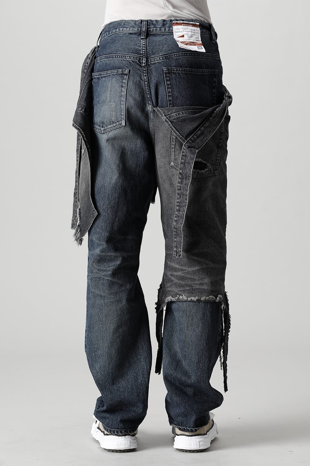 Broken Layered Denim Pants