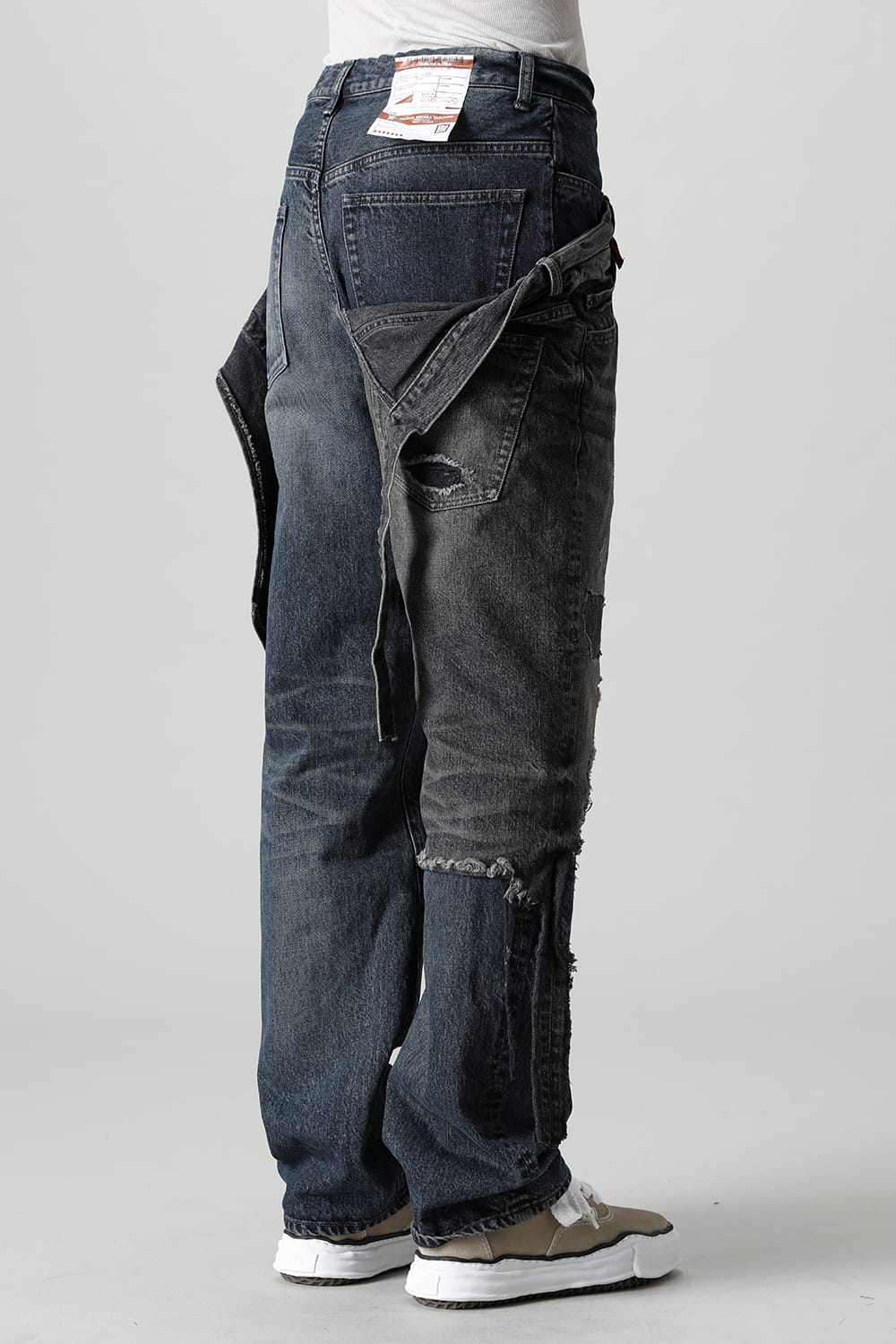 Broken Layered Denim Pants