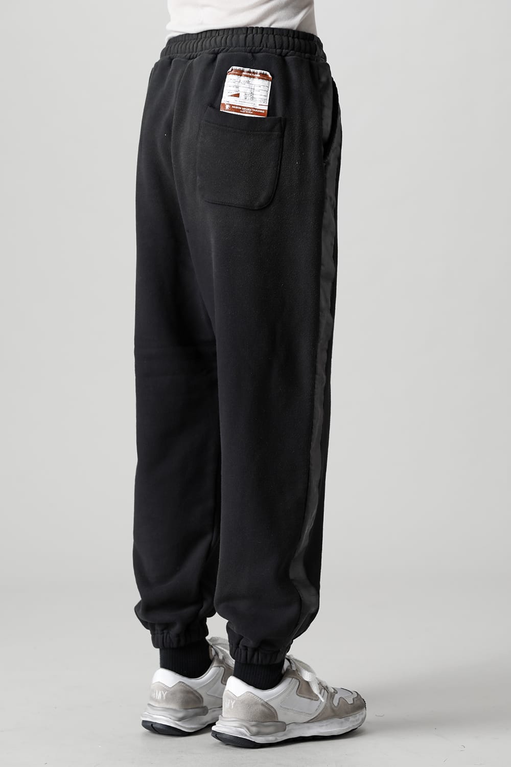 Side painted pants Black