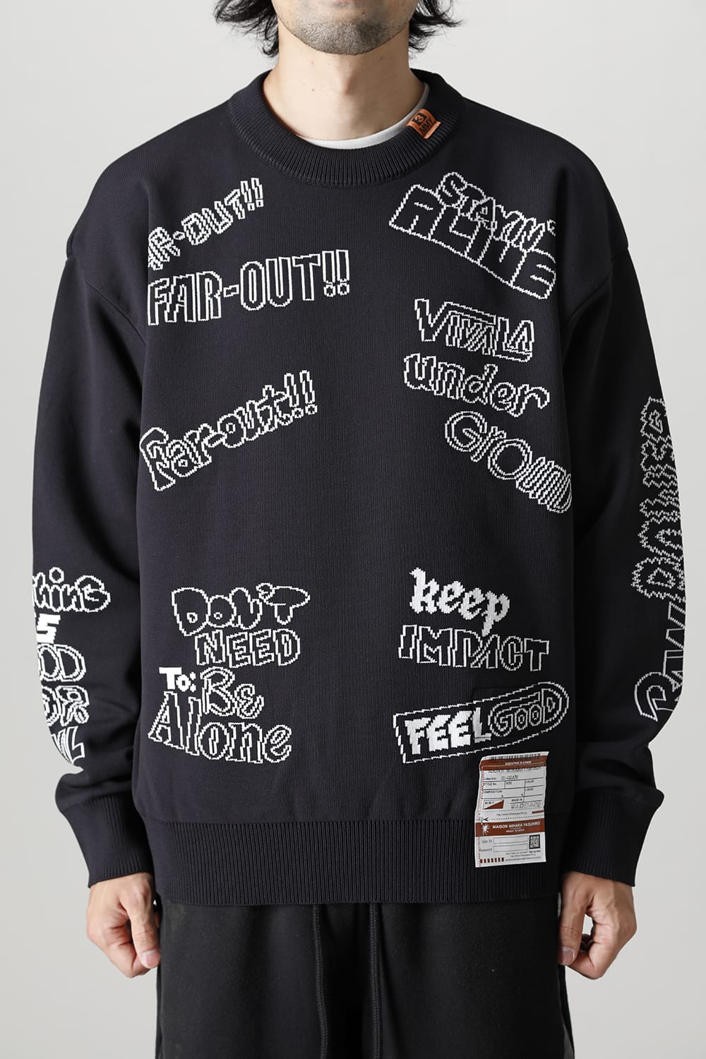 Jacquard knit pullover