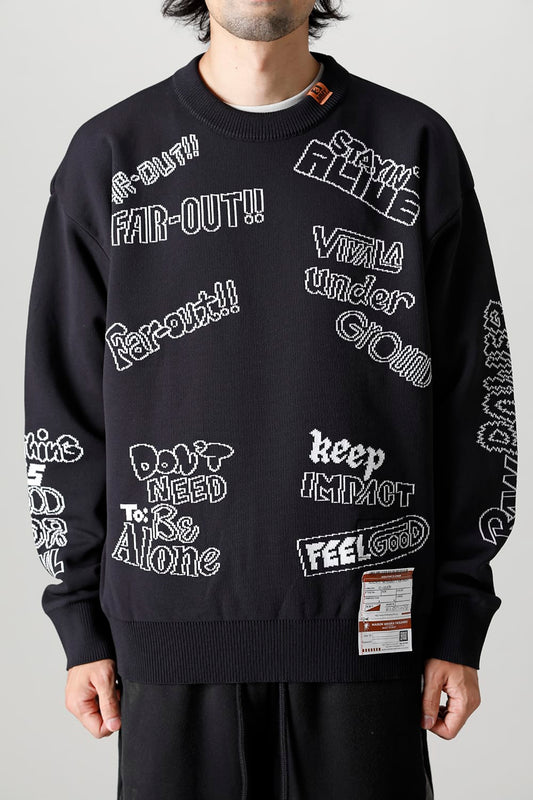 Jacquard knit pullover