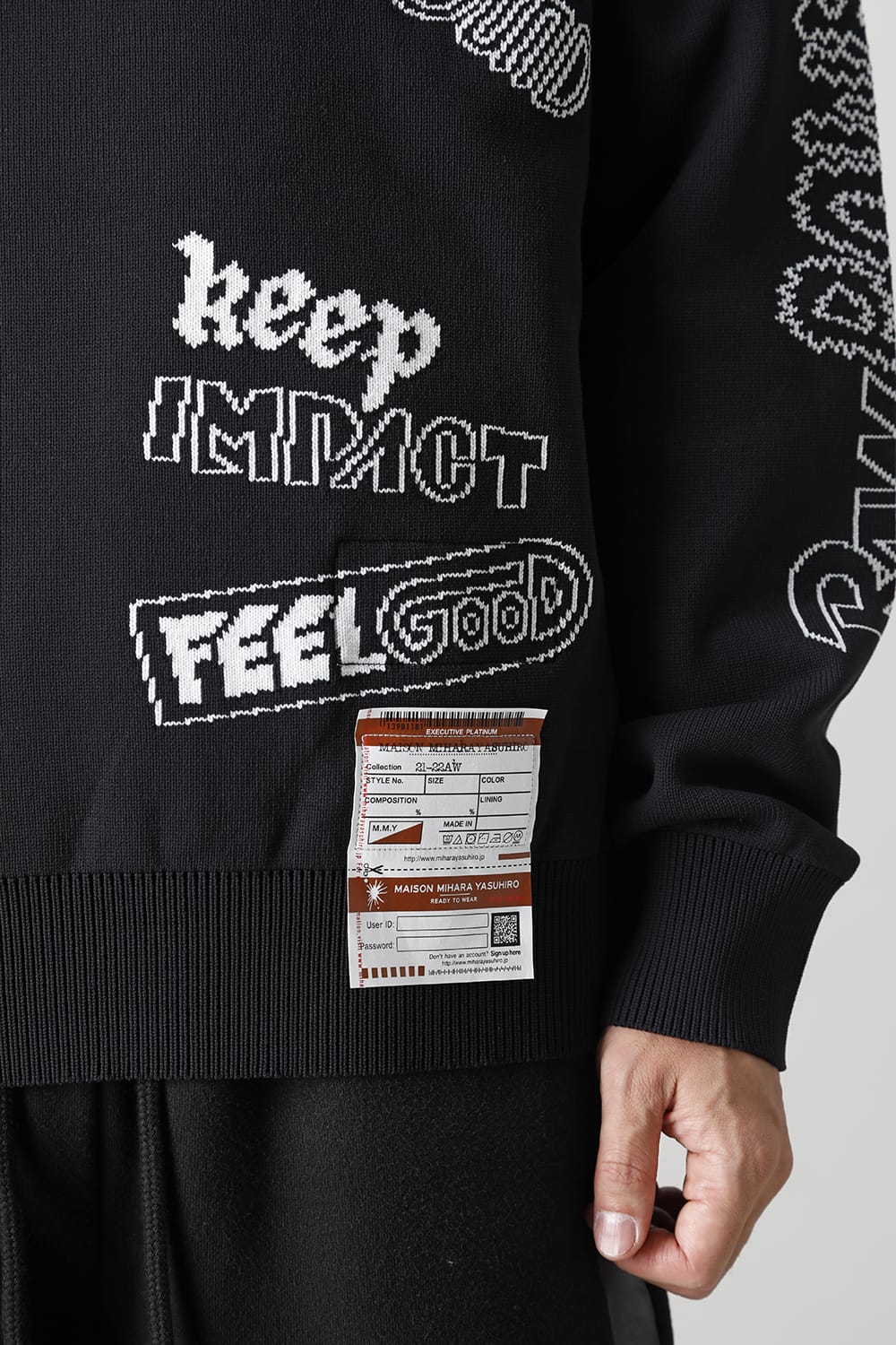 Jacquard knit pullover