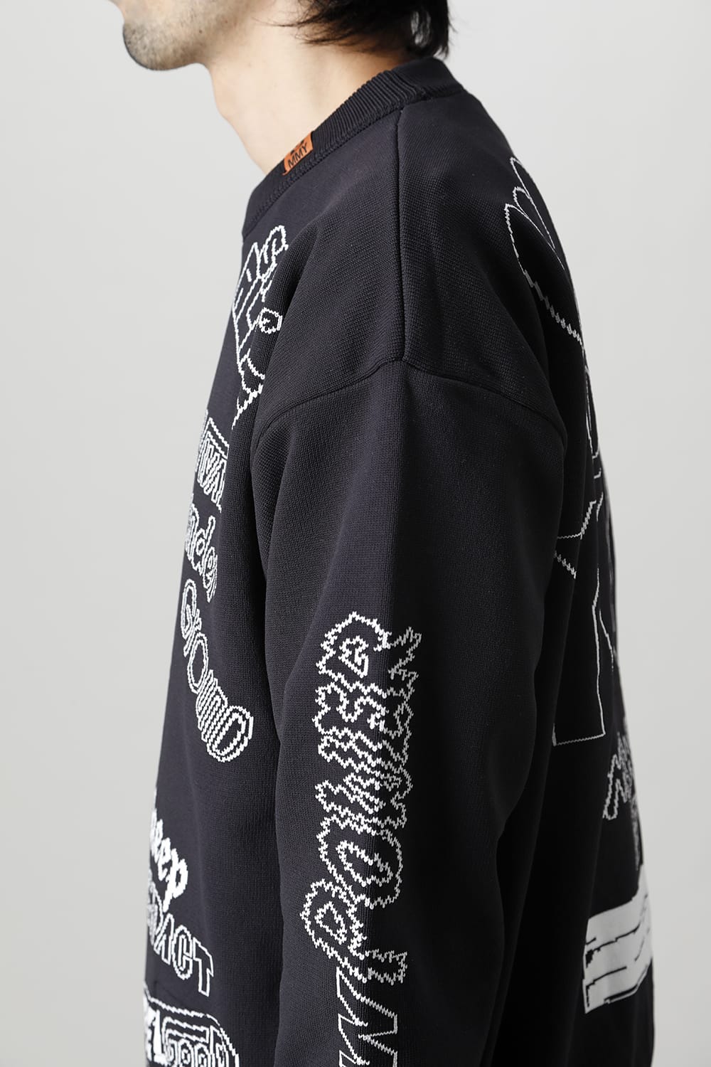 Jacquard knit pullover