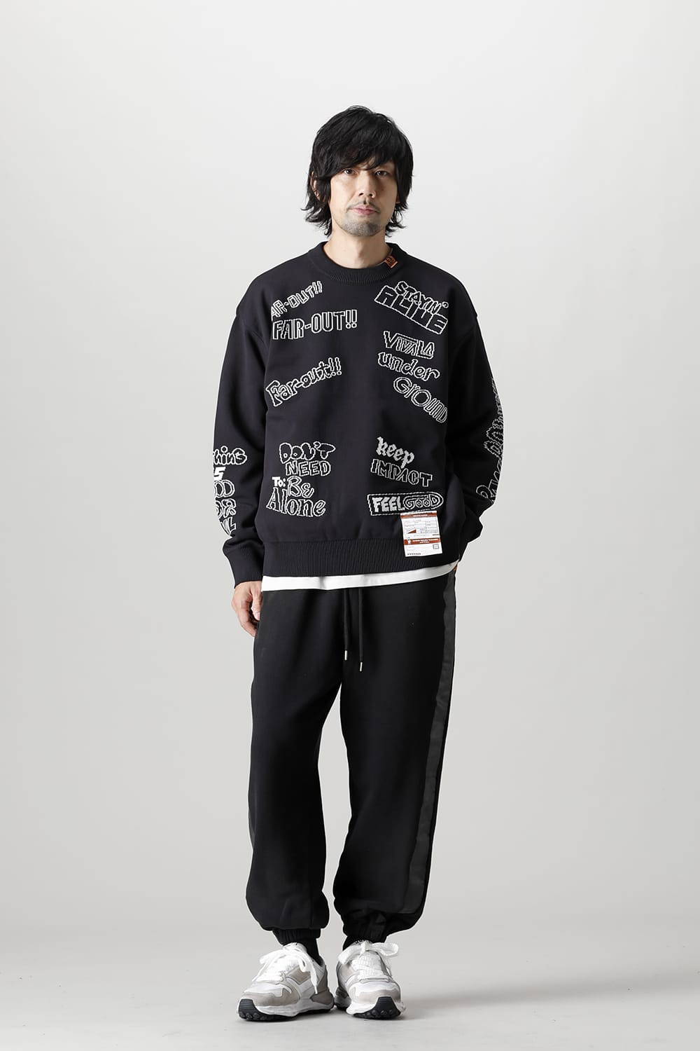 Jacquard knit pullover