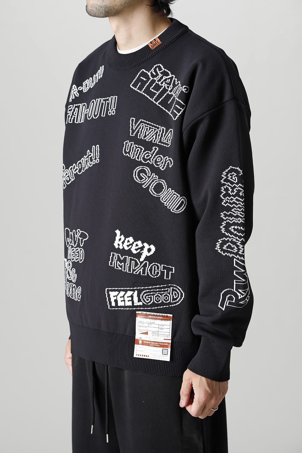 Jacquard knit pullover