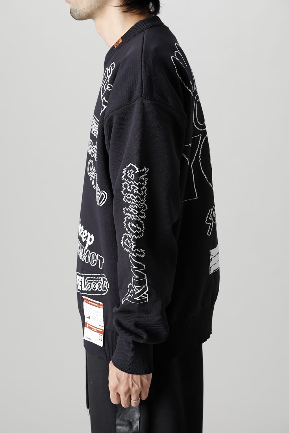 Jacquard knit pullover