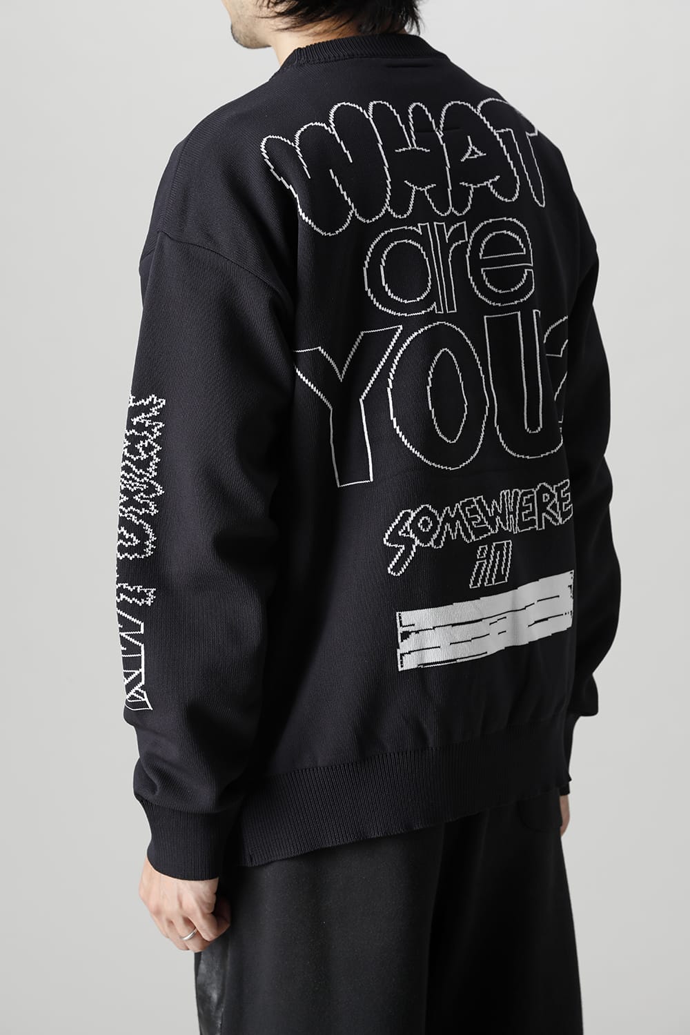 Jacquard knit pullover