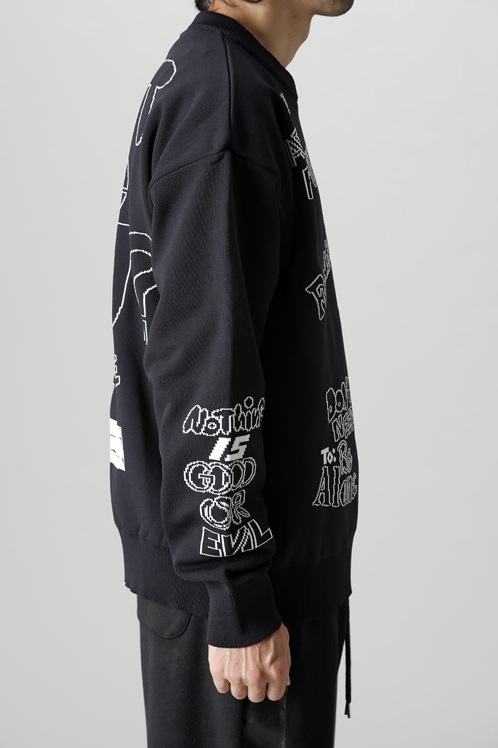 Jacquard knit pullover