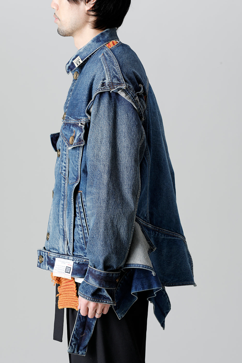 Slided Piece Denim Jacket