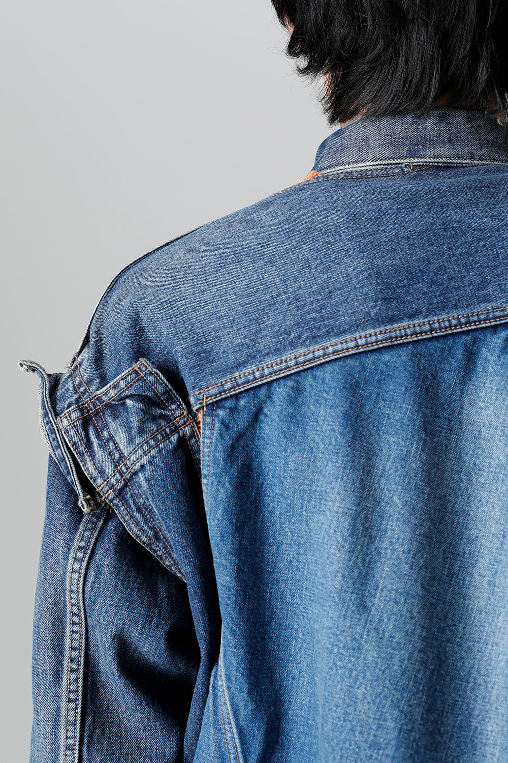 Slided Piece Denim Jacket