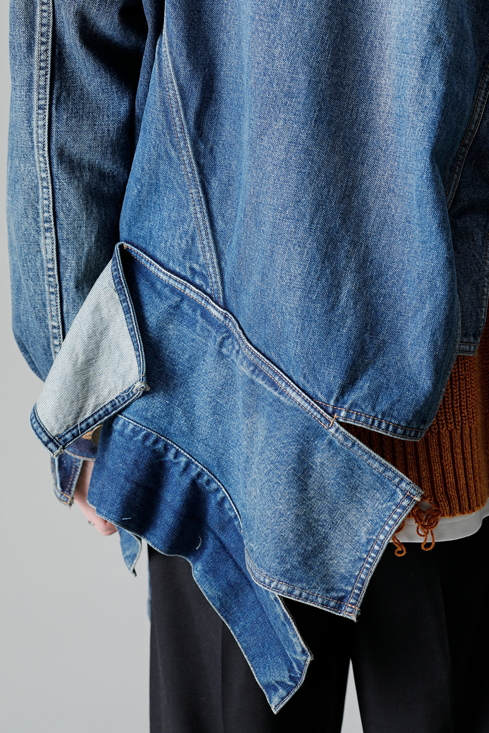 Slided Piece Denim Jacket