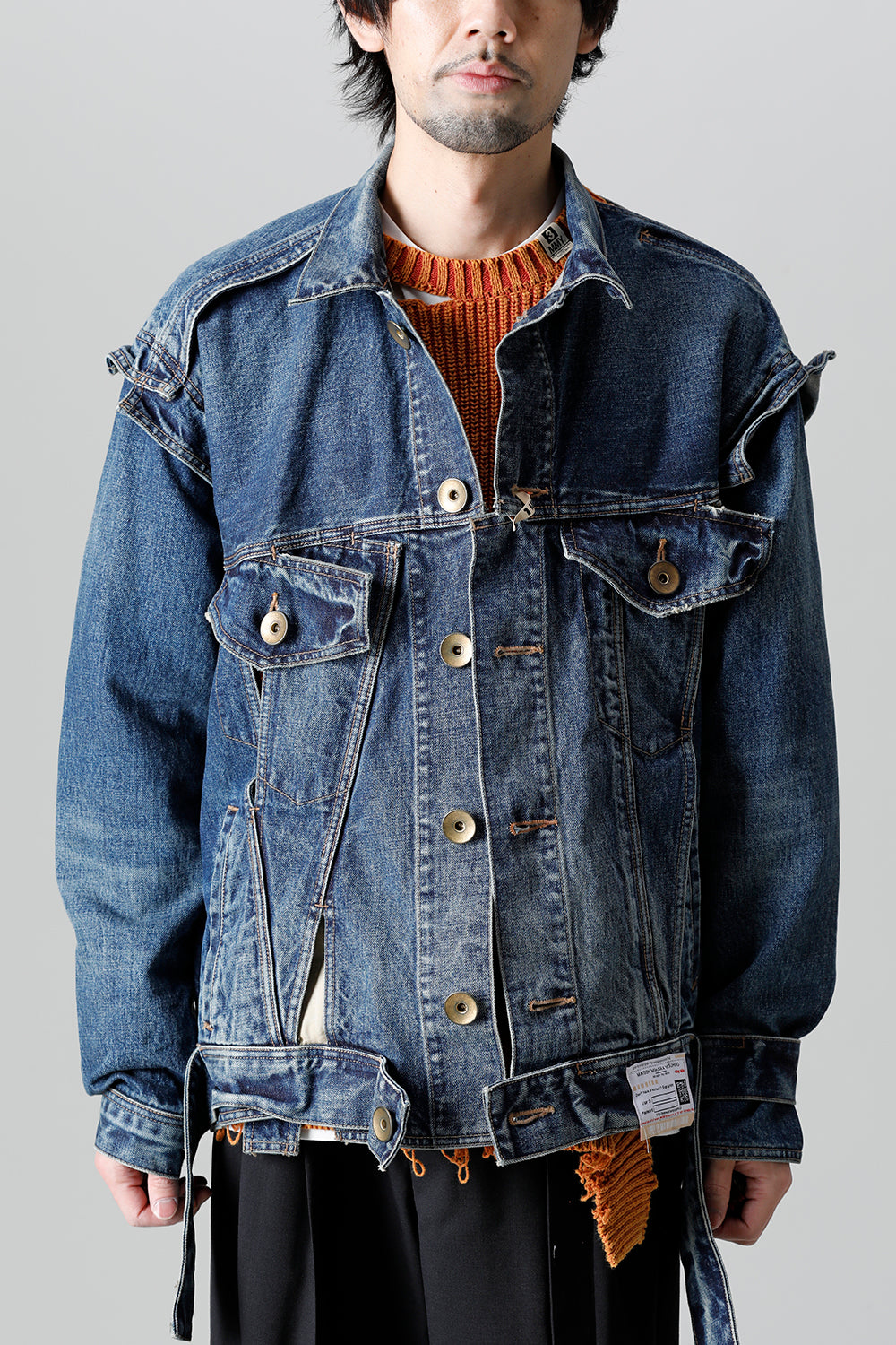 Slided Piece Denim Jacket