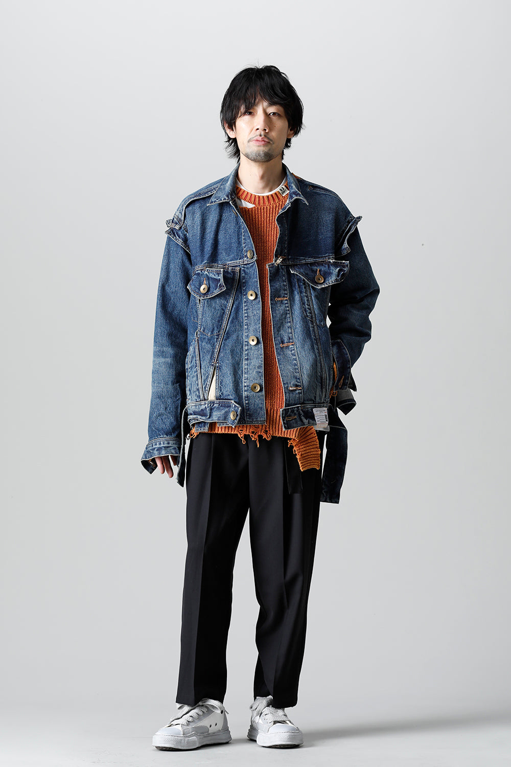 Slided Piece Denim Jacket