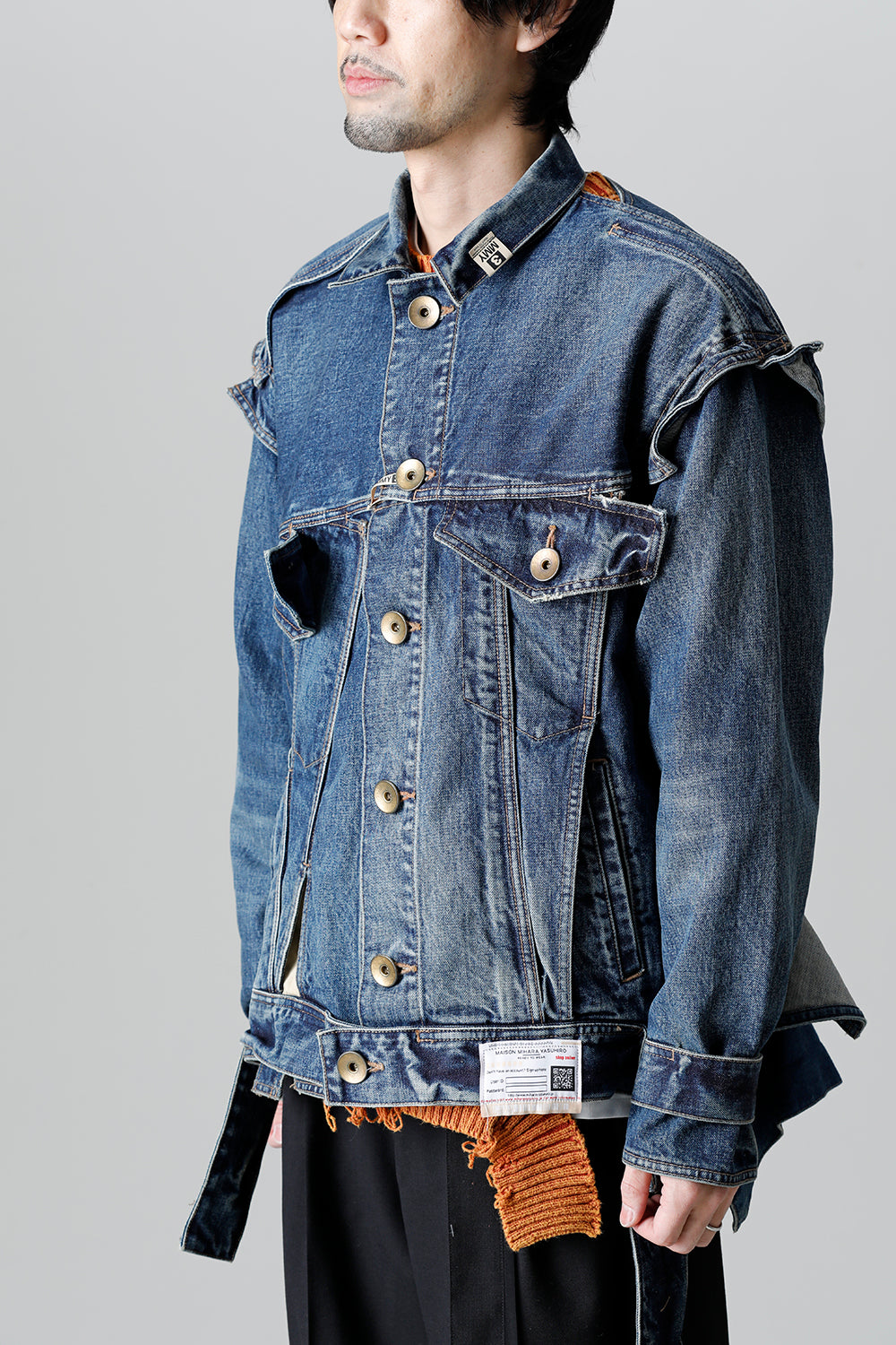 Slided Piece Denim Jacket