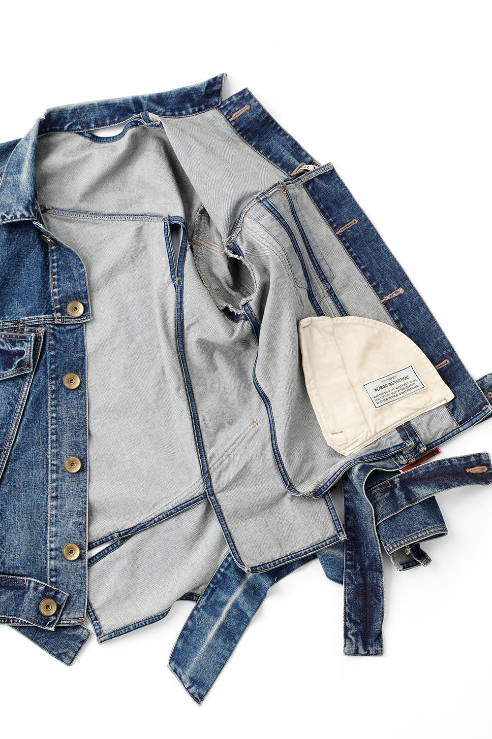 Slided Piece Denim Jacket