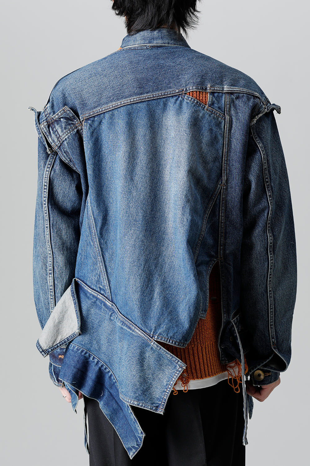 Slided Piece Denim Jacket