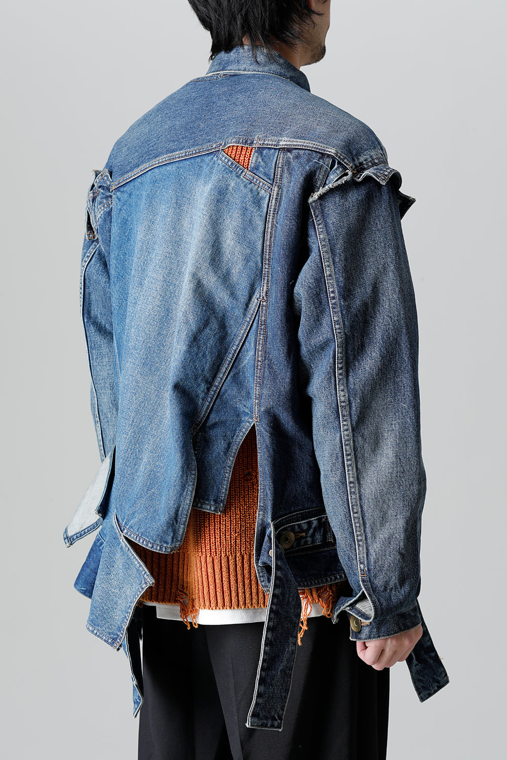 Slided Piece Denim Jacket