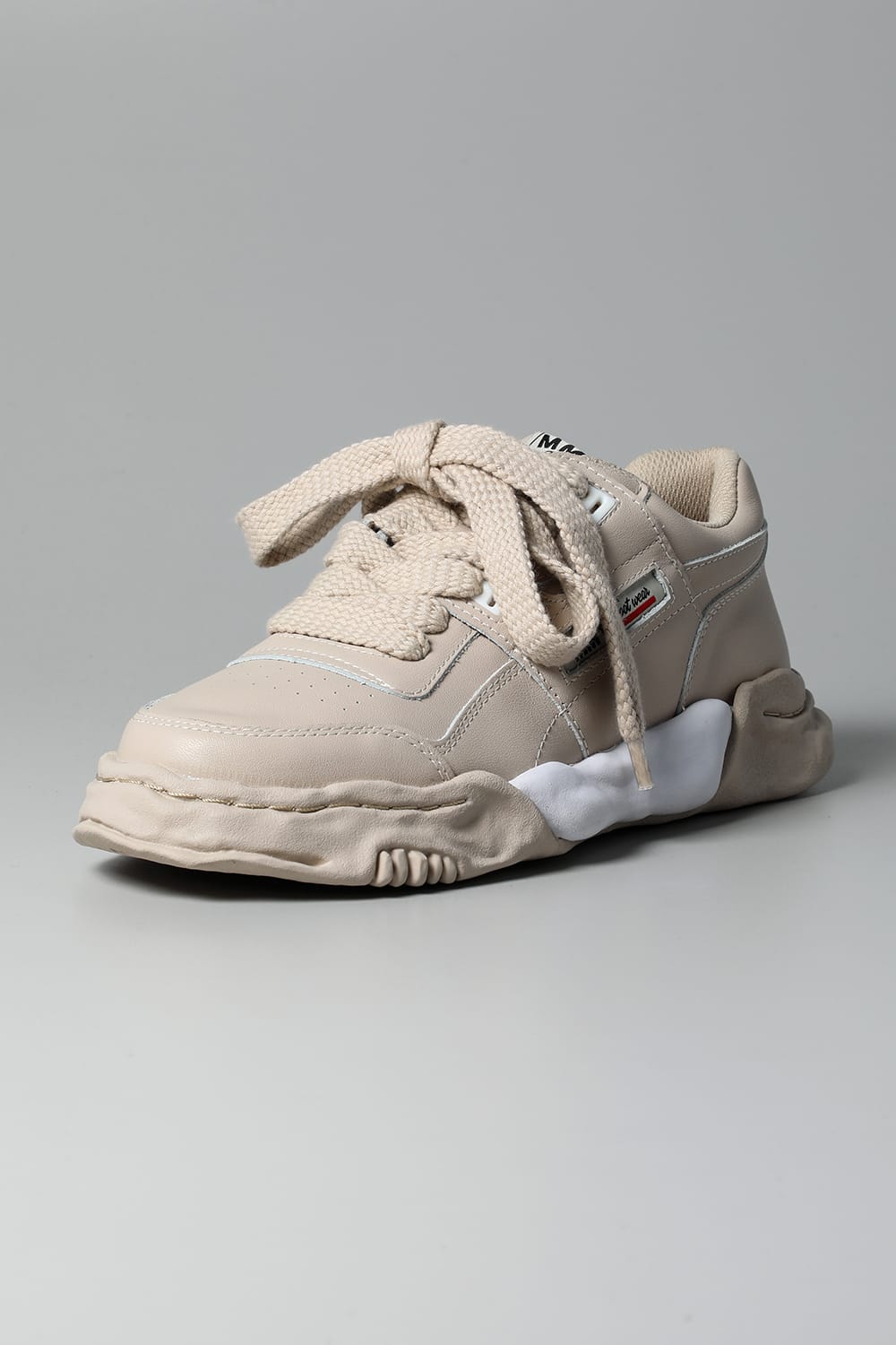 PARKER Original sole leather Low-Cut sneakers Beige