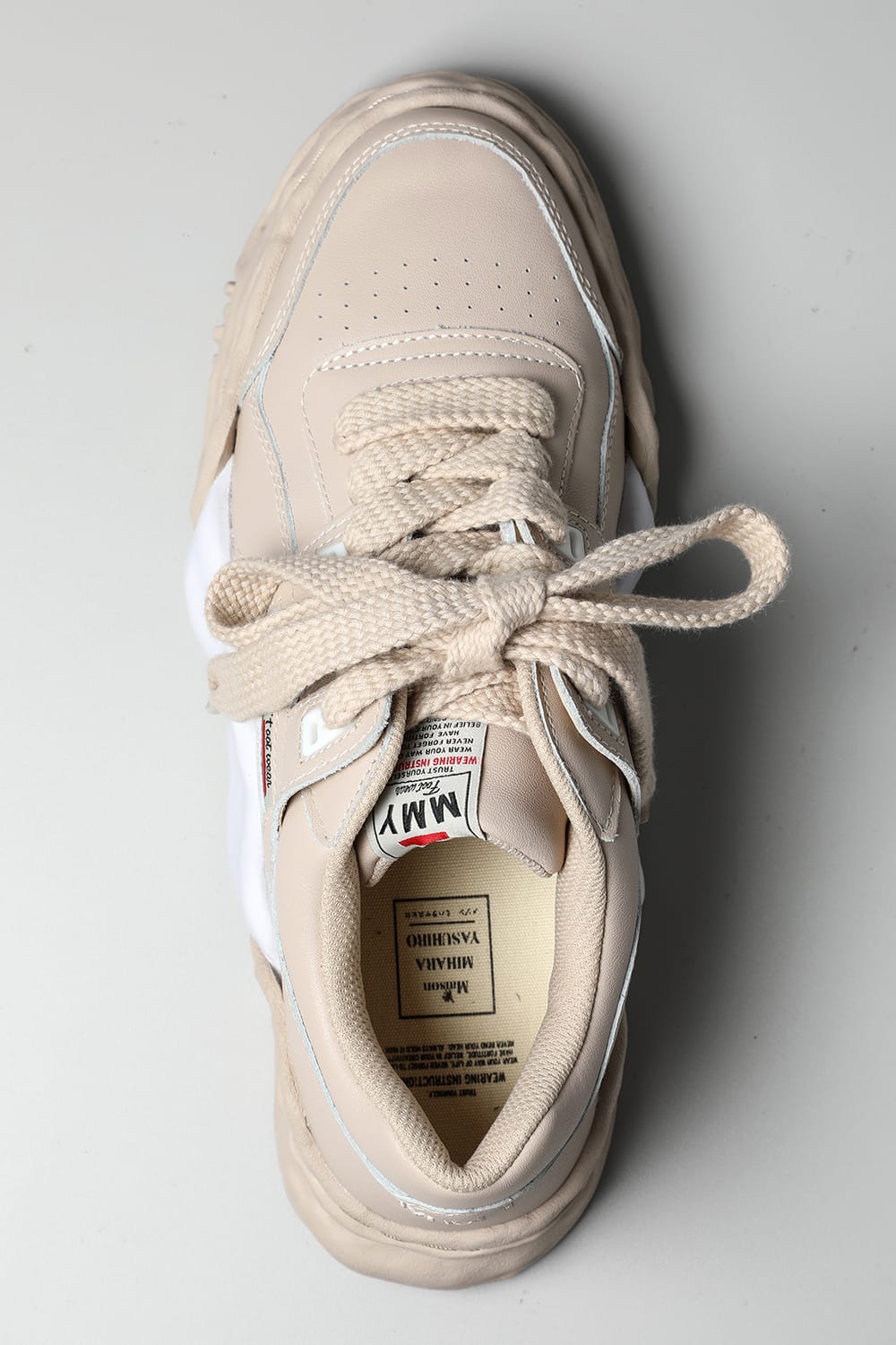 PARKER Original sole leather Low-Cut sneakers Beige