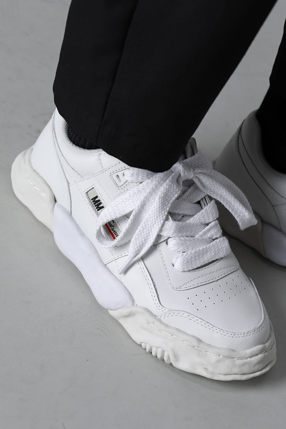 PARKER Original sole leather Low-Cut sneakers White