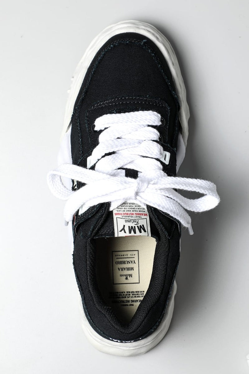 -PARKER- Original sole canvas Low-Top sneakers Black