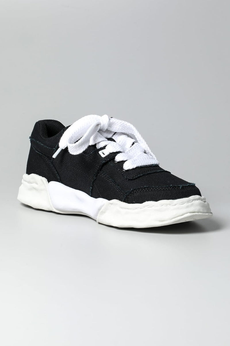 -PARKER- Original sole canvas Low-Top sneakers Black