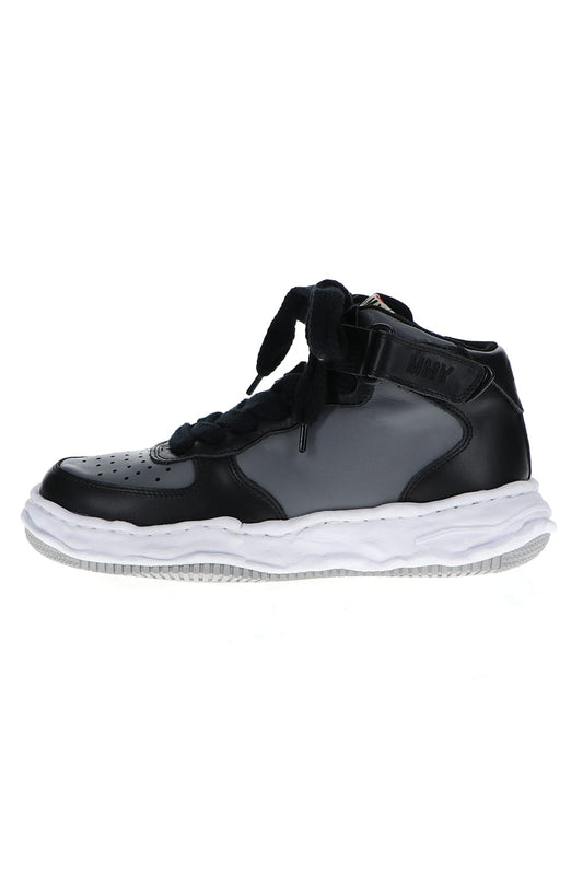 -WAYNE high- Original sole leather High-Top sneakers Black / Gray