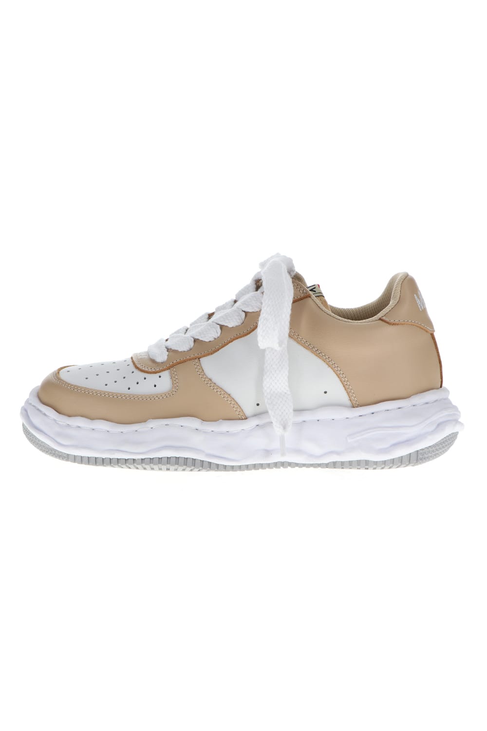 WAYNE Low Original sole leather Low-Top sneakers Beige / White