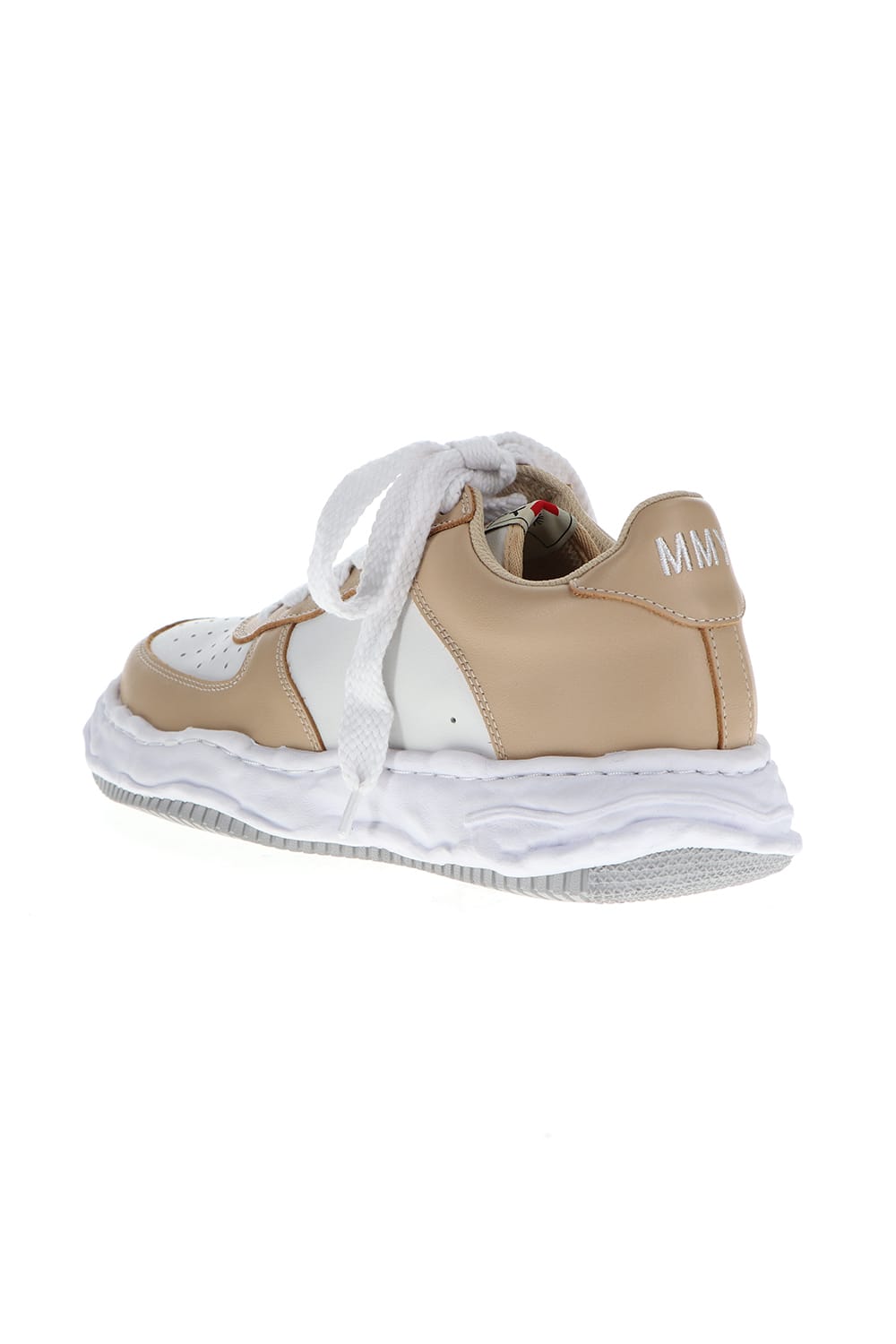 WAYNE Low Original sole leather Low-Top sneakers Beige / White