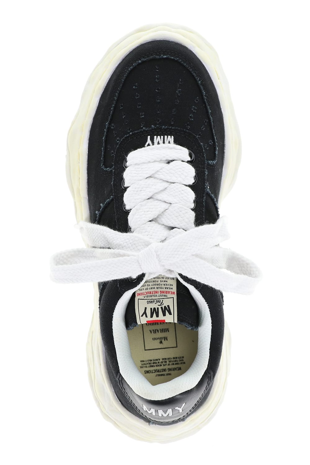 -WAYNE Low- Original sole washed canvas Low-Top sneakers Black