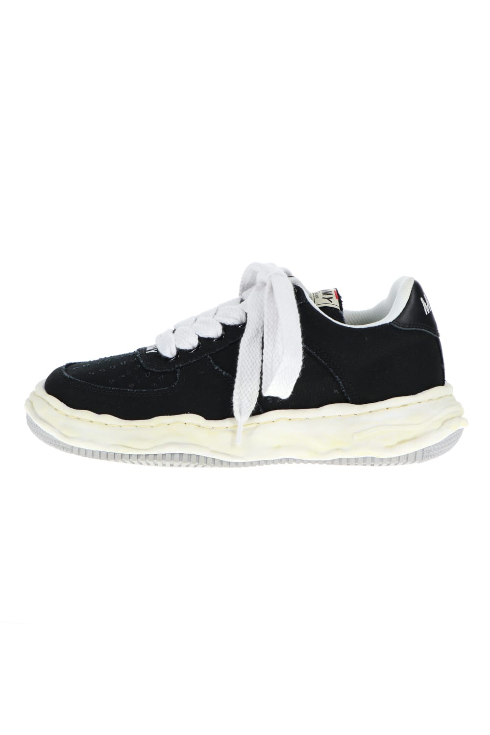 -WAYNE Low- Original sole washed canvas Low-Top sneakers Black